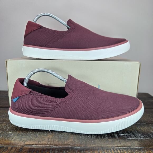 Vessi Boardwalk Slip On Mens Size 10 Waterproof Shoes Sneakers Mahogany Red main image 6